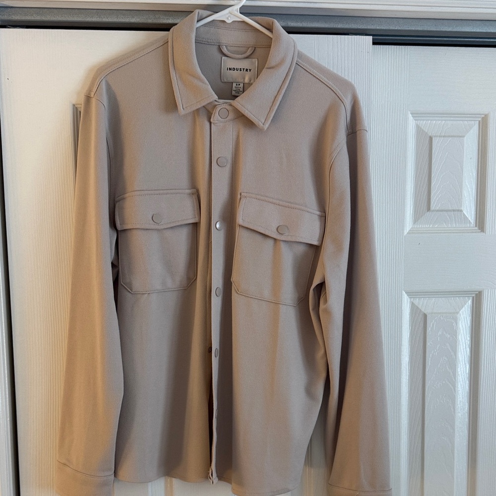 Induster Tan Shirt Jacket for Men